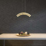 9033 Moon-Single Hanging Light Luxury Crystal LED Chandelier
