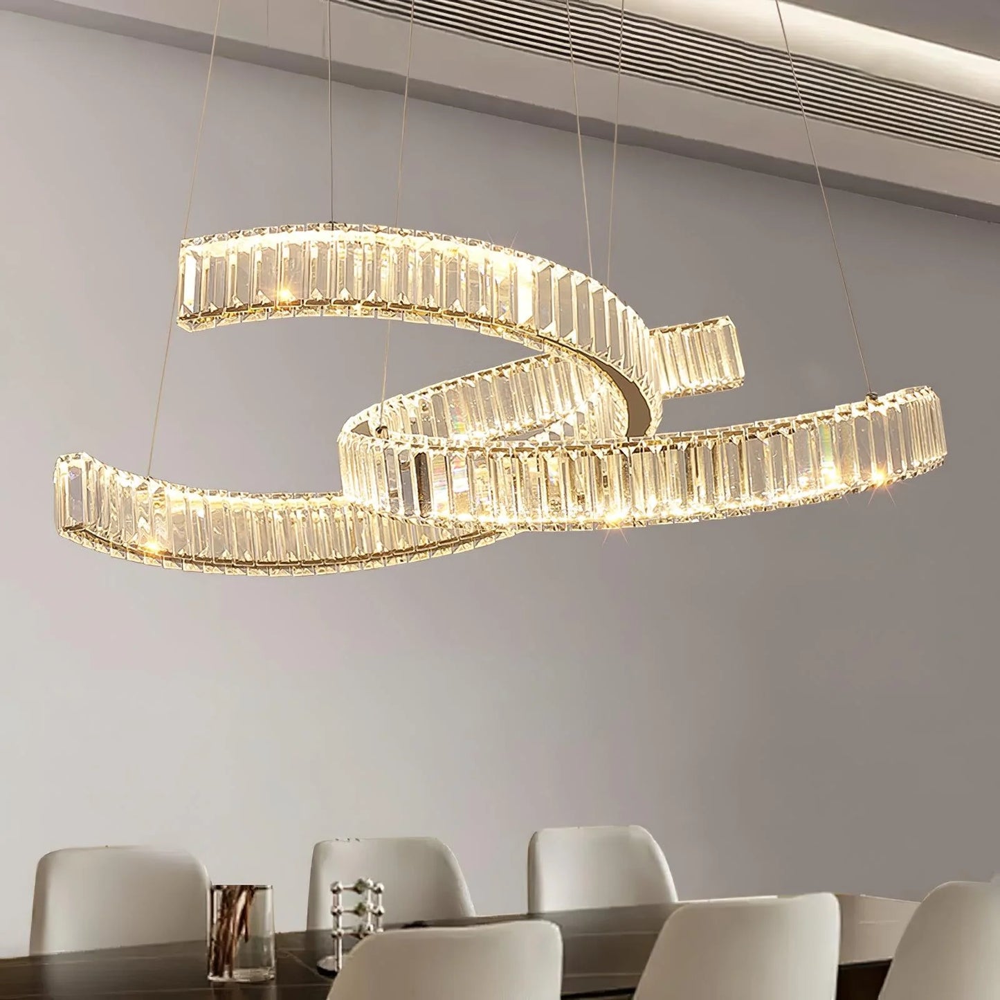 Load image into Gallery viewer, Double C LED Chandelier Light by Gloss (9035)
