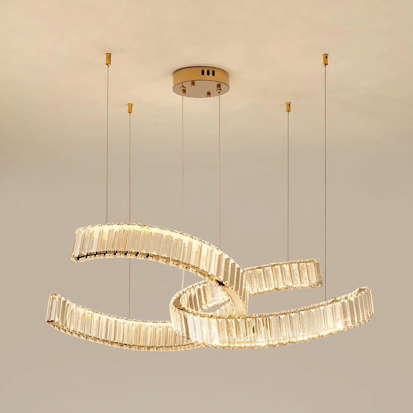Load image into Gallery viewer, Double C LED Chandelier Light by Gloss (9035)
