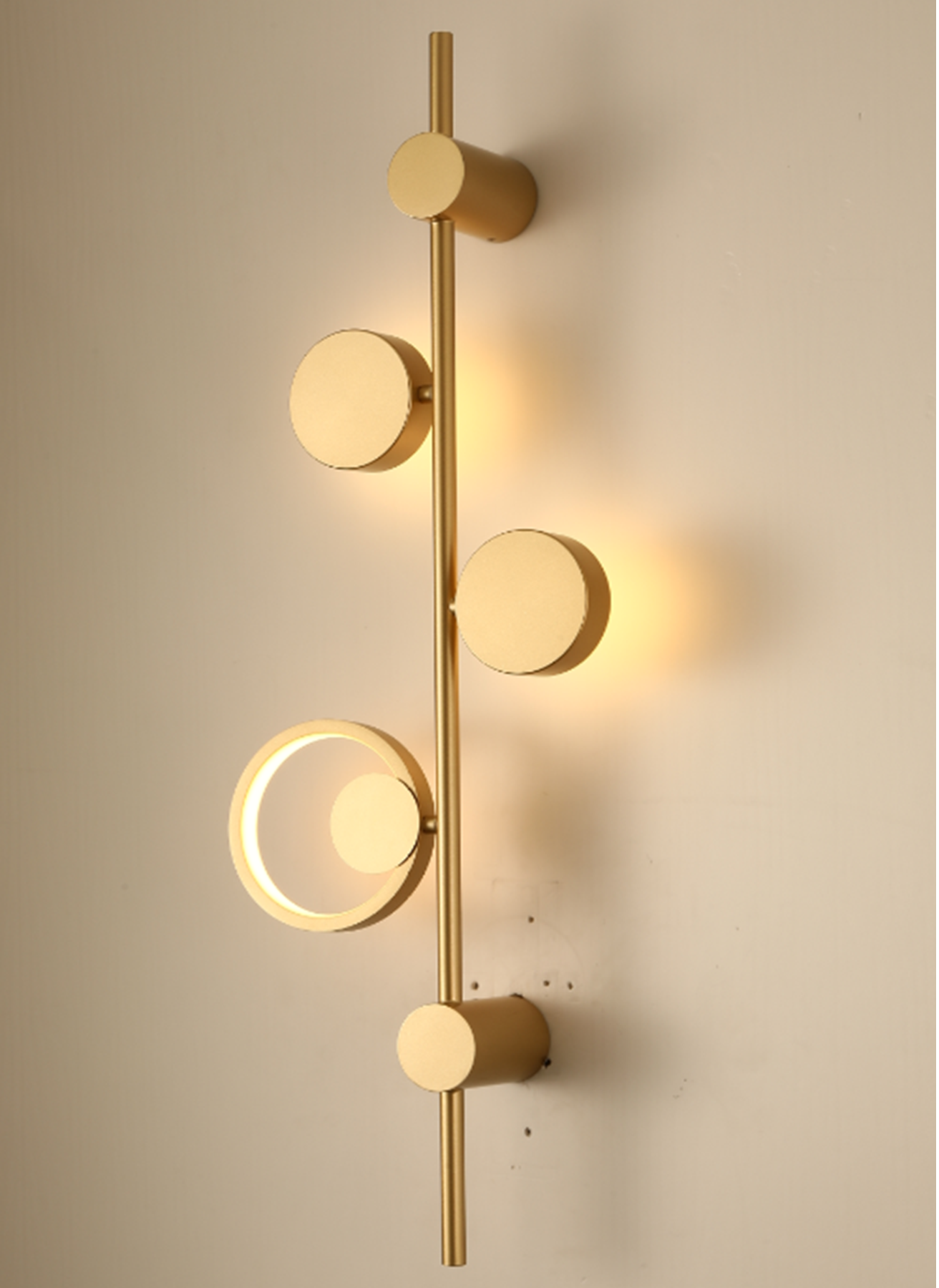 9036-3 Luxury Nordic Style Circle Metal Bedside Led Wall Lamp