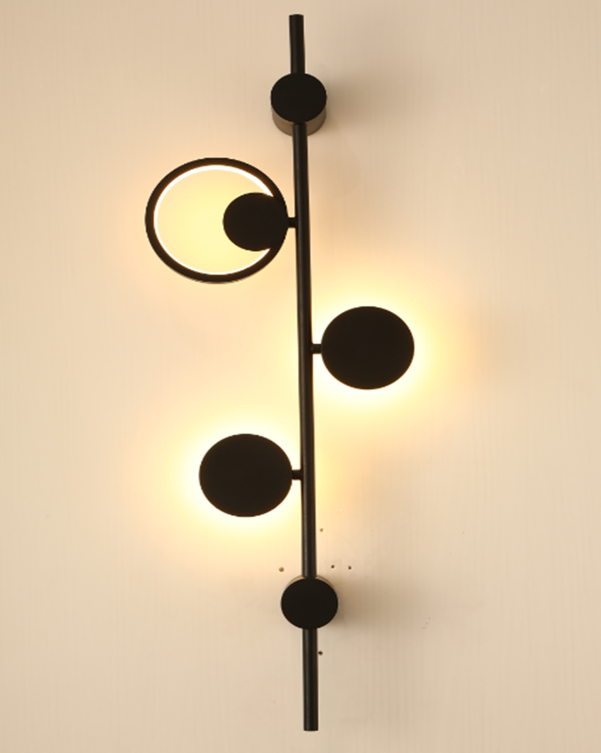 9036-3 Luxury Nordic Style Circle Metal Bedside Led Wall Lamp