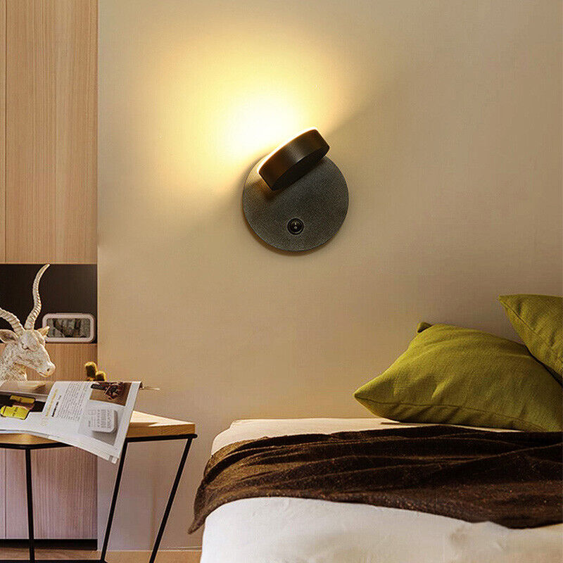 9053 Premium 7W LED Sleep Light Rotatable Reading Wall Sconces Lamp