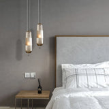 9525 Modern Glass Pendant Lights Hanging Lamp For Dining Room Bedroom Led Light Fixtures Nordic Loft Industrial Home Decor (Single Piece)