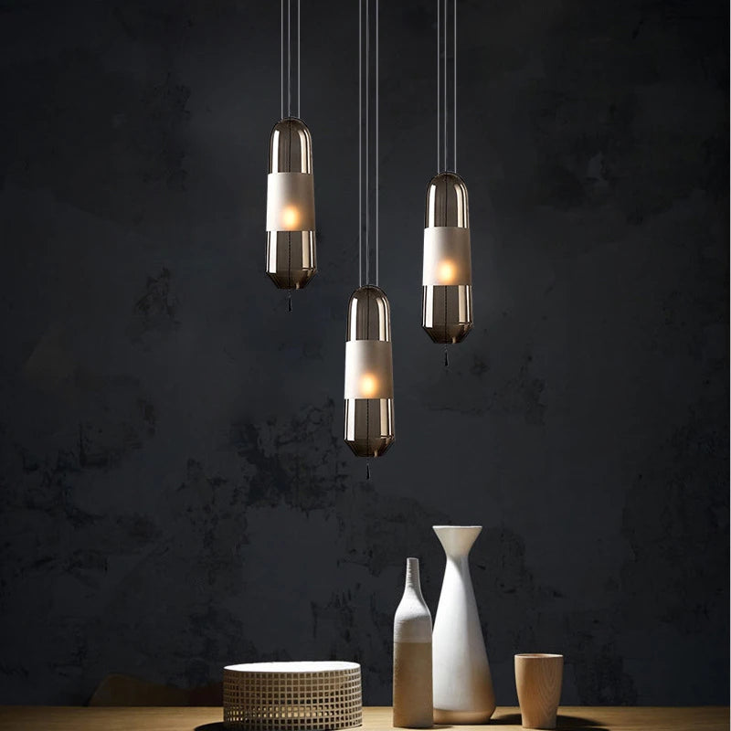 Load image into Gallery viewer, Modern Glass Pendant Lights Hanging Lamp by Gloss (9525)
