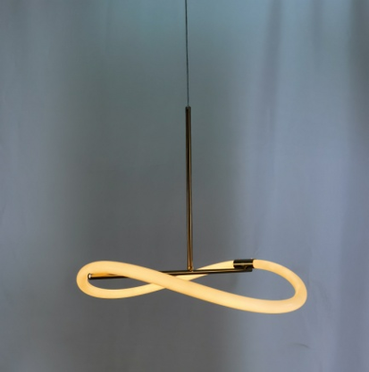 A1872/A Gold Hose Modern Hanging Levity Halo Suspension Light