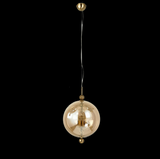 A1910/350/A3 Clear Gold Glass Ball Modern Pendant Lamp