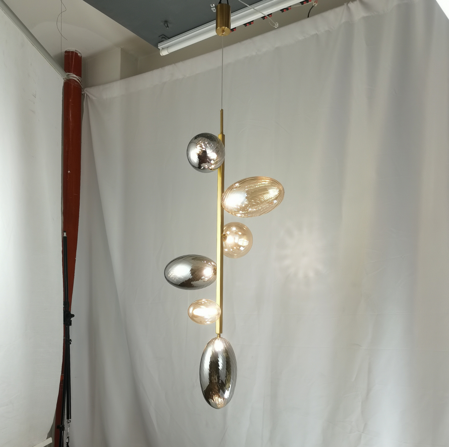 Modern Gold Glass LED Pendent Lamp by Gloss (A1920)