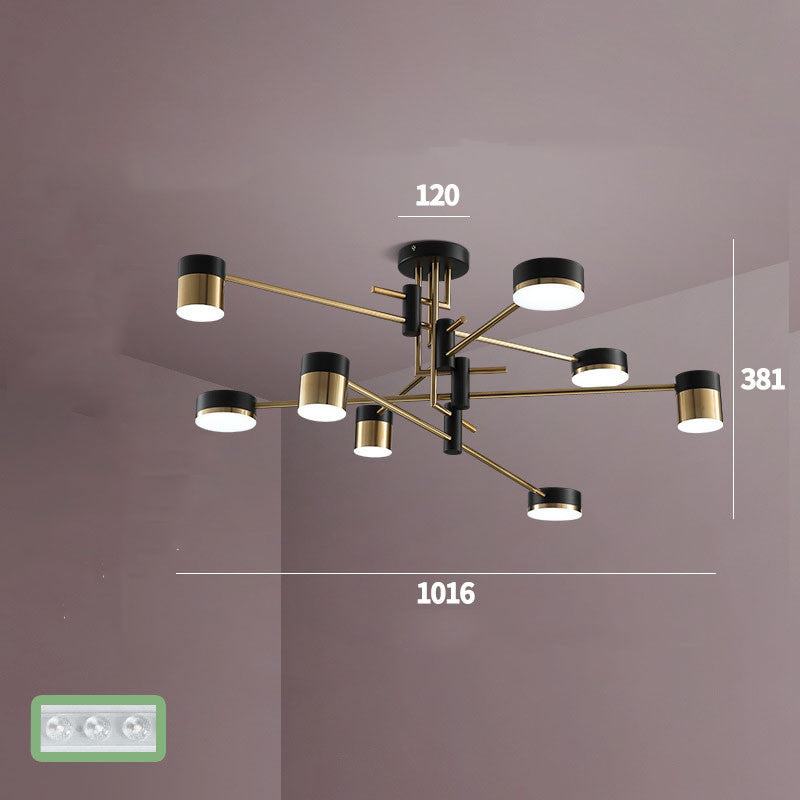 9001 Modern Premium Luxury ceiling 6 Heads Chandelier Light