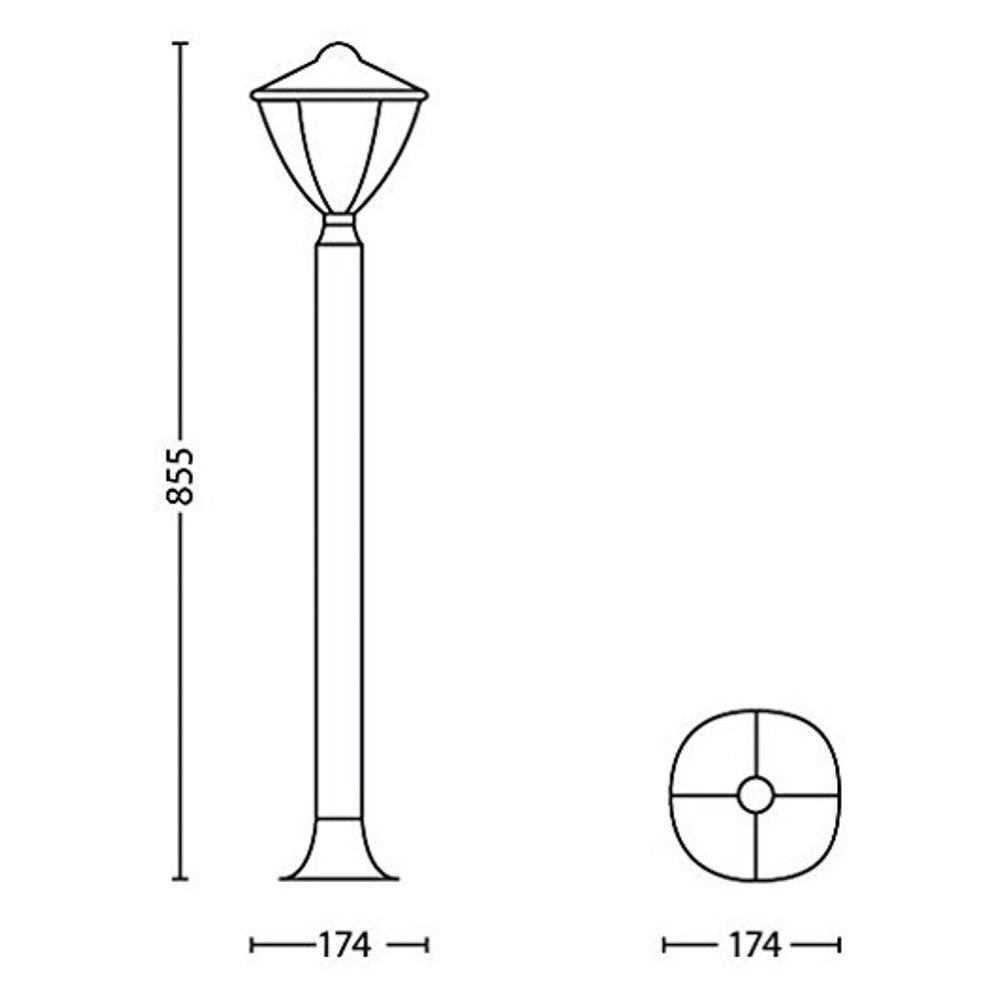 Load image into Gallery viewer, Robin Garden Post Lantern by Philips (15473)
