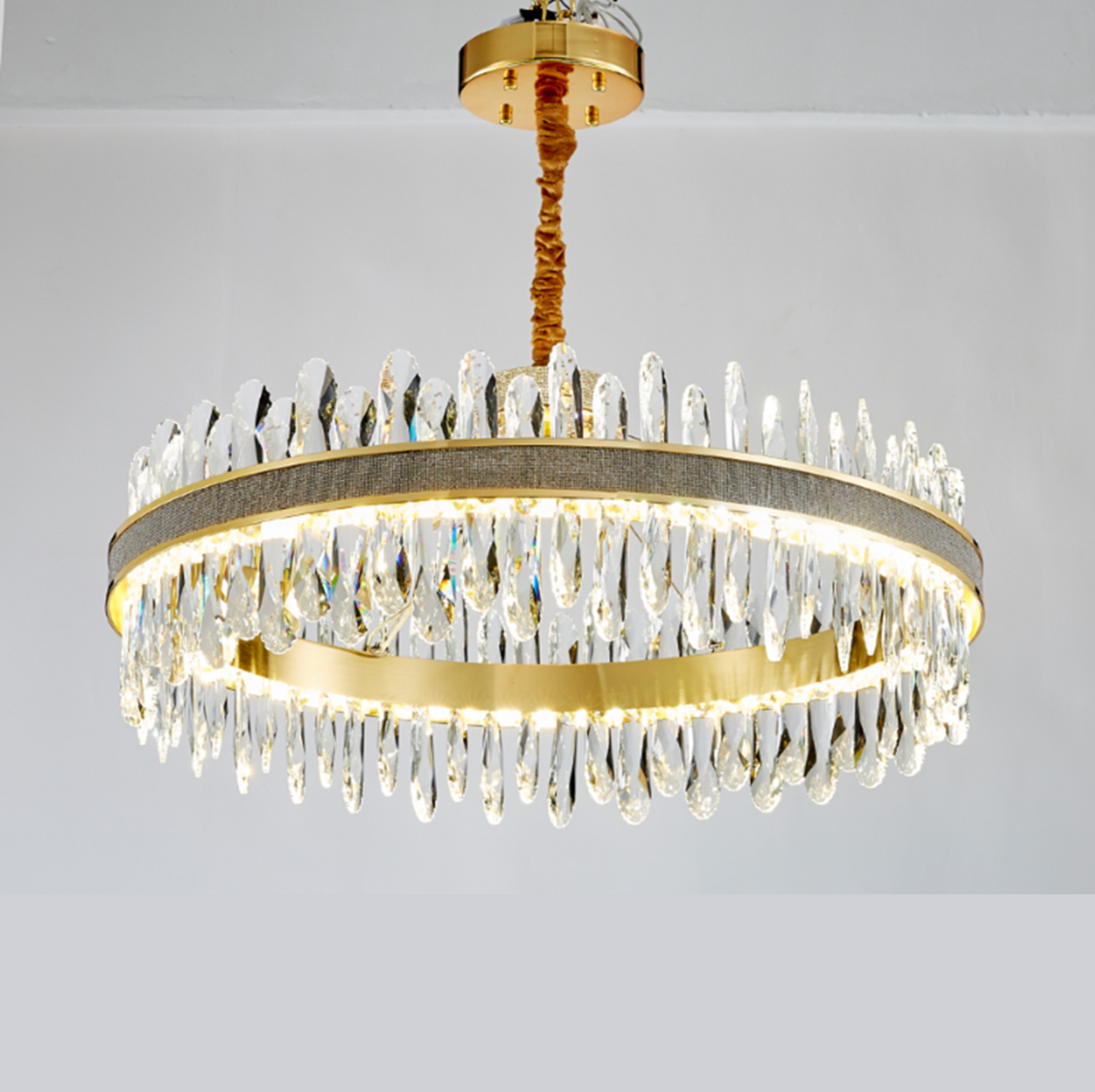 Load image into Gallery viewer, Golden Glow Crystal Chandelier by Gloss (SR2238)

