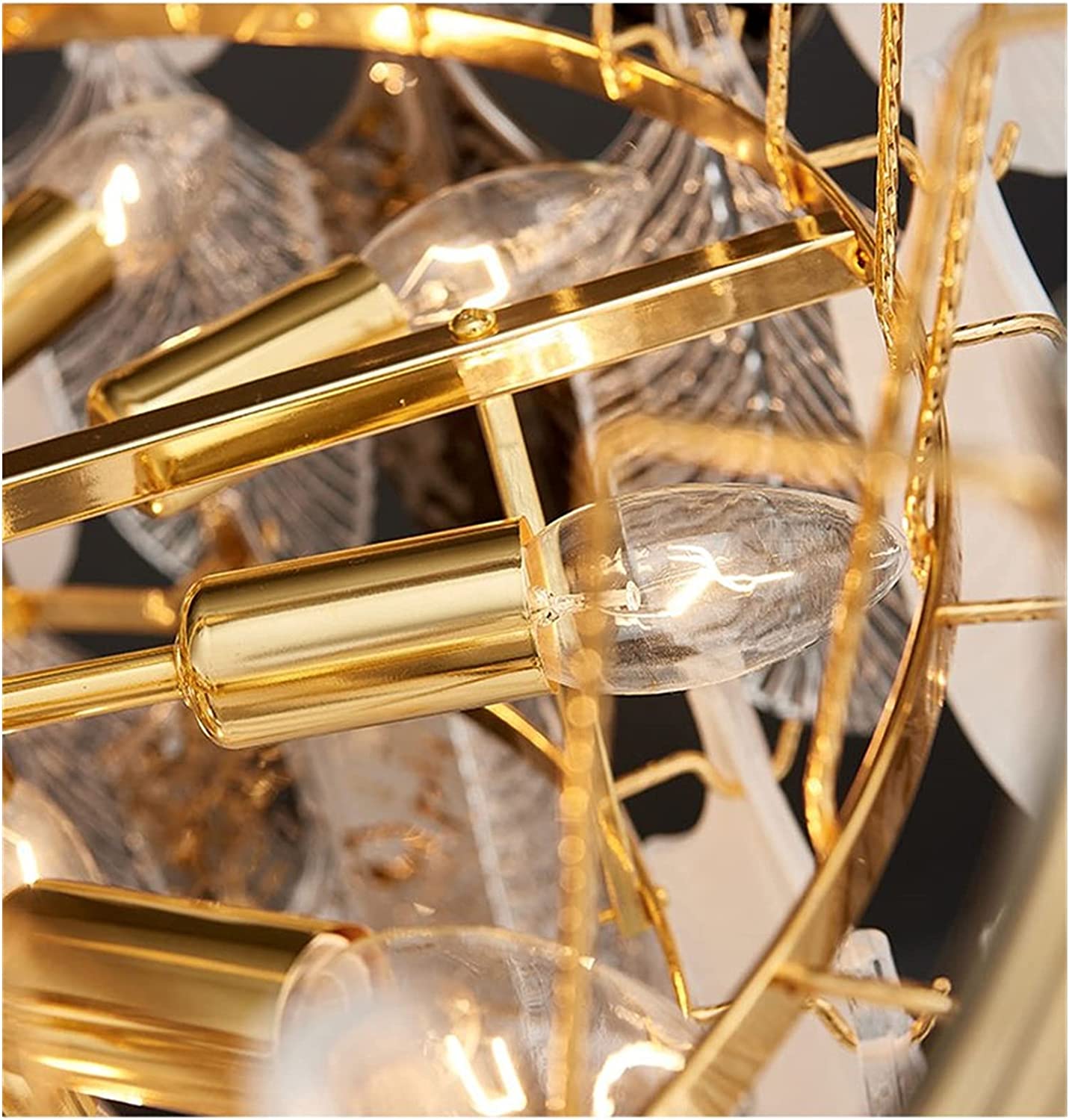 SR88421/80 Premium luxury chandelier creative rectangular feather Brass color living room chandelier for modern villa, dining room, living room, hotel lobby, home decoration