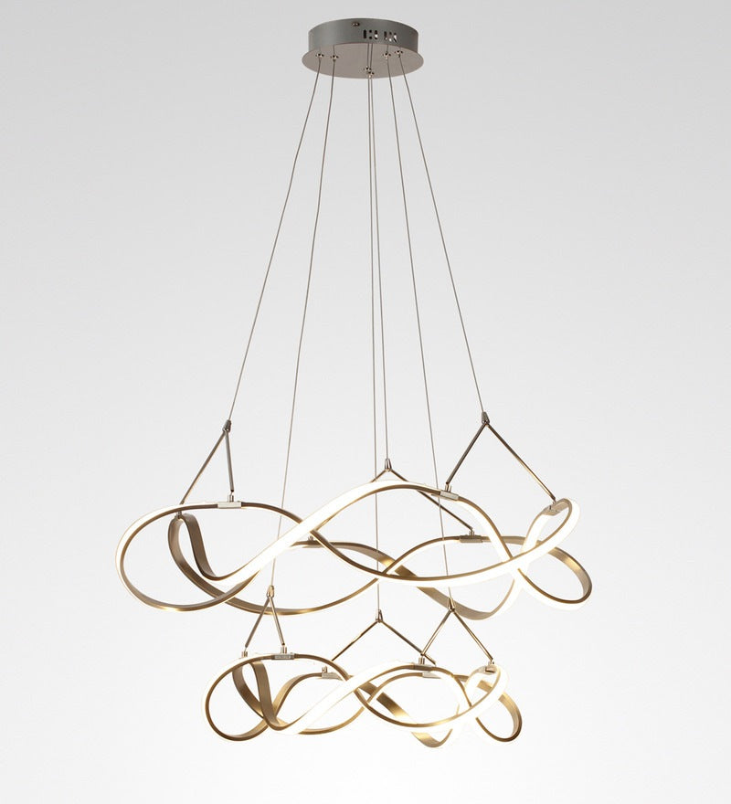 Load image into Gallery viewer, Premium Luxury Rose Gold Metal and Acrylic Led Chandelier by Gloss (8805)
